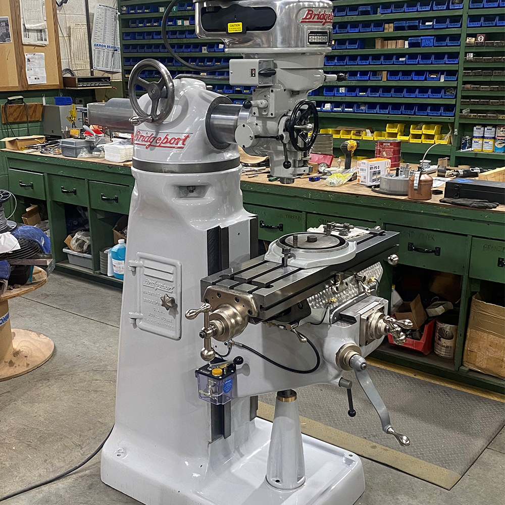 Bridgeport manual milling machine at FM Machine