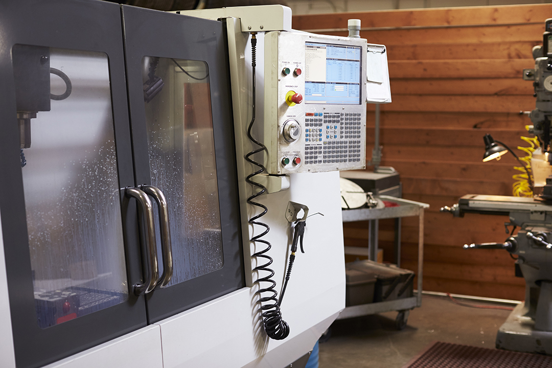 cnc machine in engineering factory