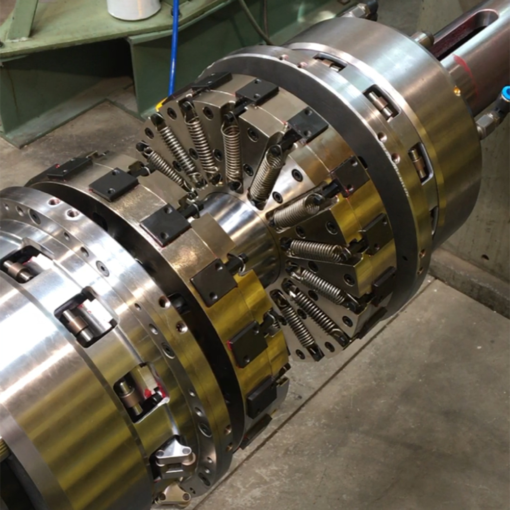 Large spring-loaded machined assembly built at FM Machine